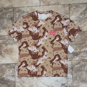 AIMÉ LEON DORE SS PRINTED UNISPHERE TEE DESERT CAMO Size Medium